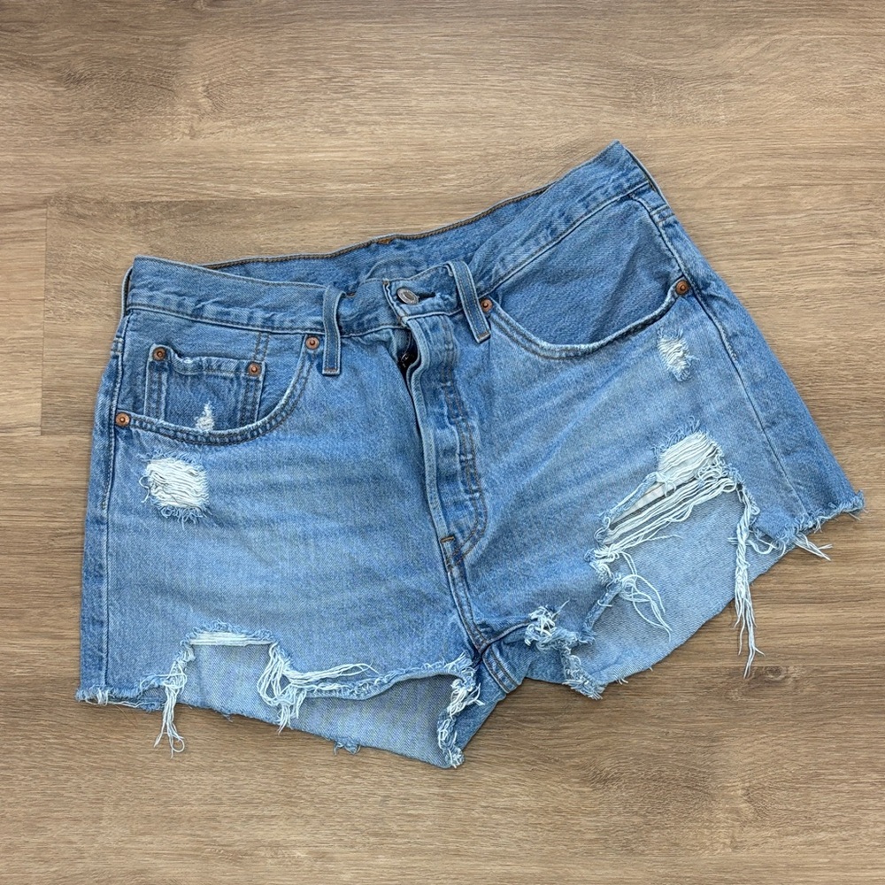 Levi's Women's 501 Original Distressed Shorts